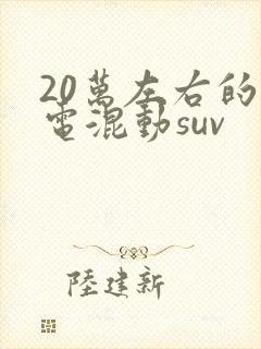 20万左右的油电混动suv