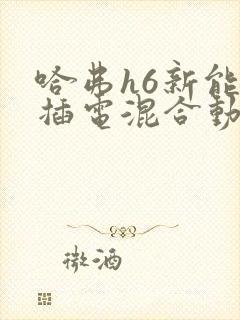哈弗h6新能源插电混合动力最新消息