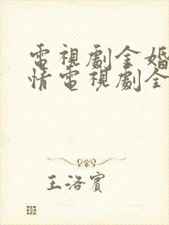 电视剧金婚风雨情电视剧全集在线观看免费