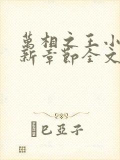 万相之王小说最新章节全文免费阅读