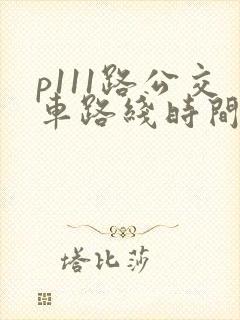 p111路公交车路线时间表