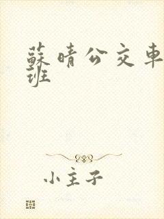 苏晴公交车去上班