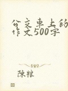 公交车上的温暖作文500字