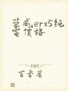 荣威erx5纯电价格
