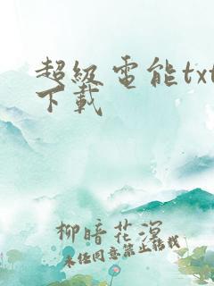 超级电能txt下载