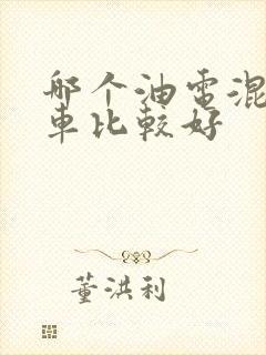 哪个油电混合的车比较好