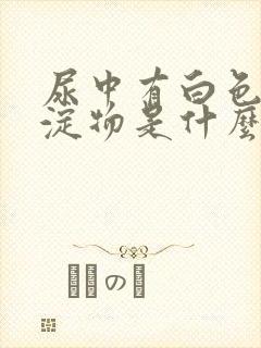 尿中有白色的沉淀物是什么