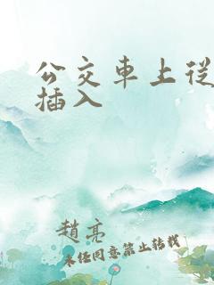 公交车上从后面插入