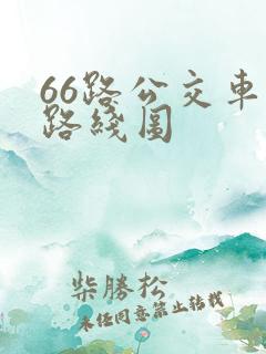 66路公交车的路线图