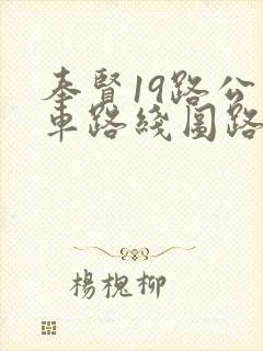 奉贤19路公交车路线图路
