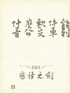 什么软件能实时看公交车到哪儿了