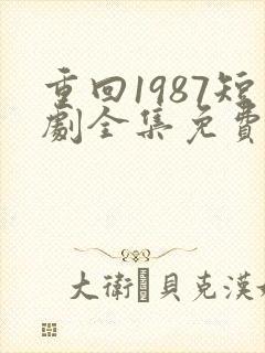 重回1987短剧全集免费观看高清