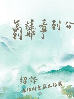 怎样看到公交车到哪了