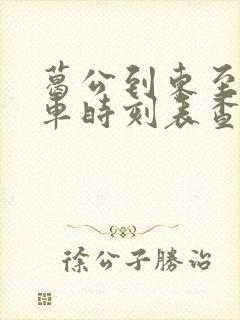 葛公到东至公交车时刻表查询