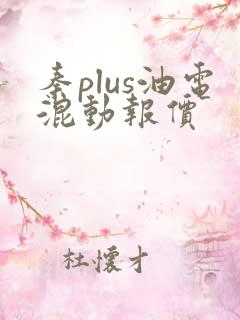 秦plus油电混动报价