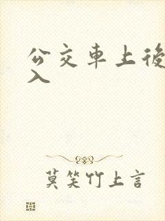 公交车上后面进入