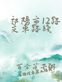 祁阳市12路公交车路线