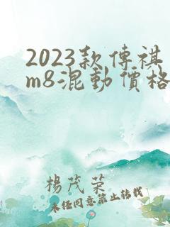 2023款传祺m8混动价格