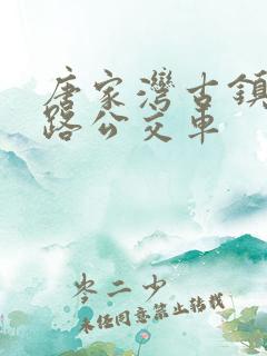 唐家湾古镇坐几路公交车