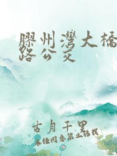 胶州湾大桥坐几路公交