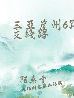 三亚崖州6路公交线路