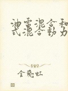 油电混合和插电式混合动力