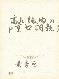 高h 纯肉 np重口调教主动骚文