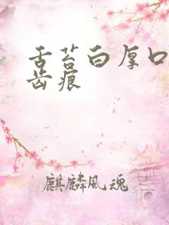 舌苔白厚口臭有齿痕