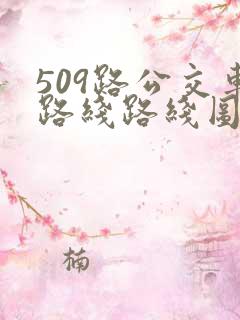 509路公交车路线路线图