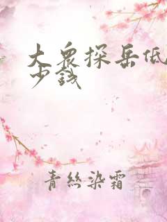 大众探岳低配多少钱