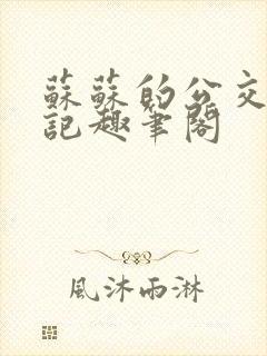 苏苏的公交车日记趣笔阁