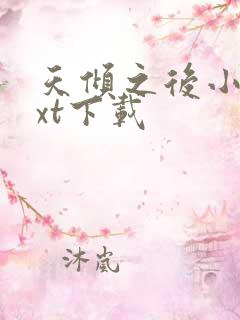 天倾之后小说txt下载