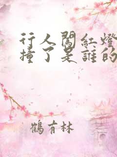 行人闯红灯被车撞了是谁的责任