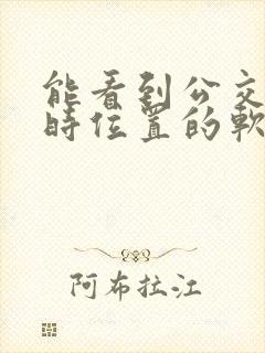 能看到公交车实时位置的软件