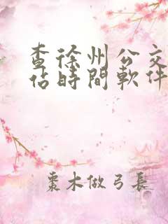 查徐州公交车到站时间软件叫什么
