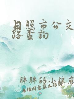 日照市公交车线路查询
