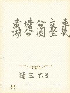黄塘公交车到东湖公园坐几路车去