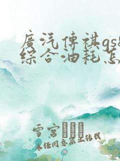 广汽传祺gs8综合油耗怎么看