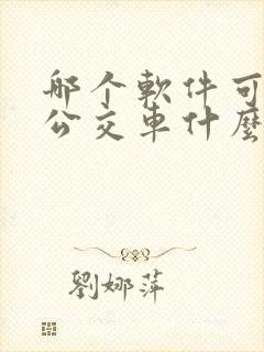 哪个软件可以查公交车什么时候到