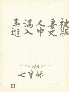 丰满人妻被猛烈进入中文版