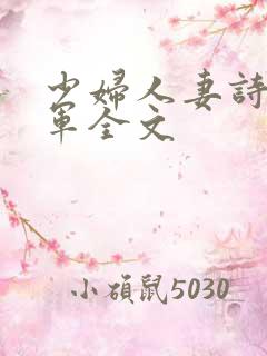 少妇人妻诗雨小军全文