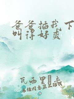 爸爸插我下面我叫得好爽