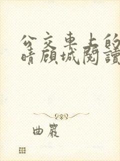 公交车上的诗请晴顾城阅读