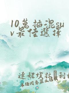 10万插混suv最佳选择