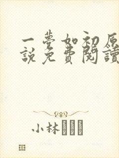 一梦如初原著小说免费阅读