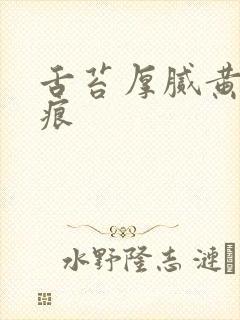舌苔厚腻黄有齿痕