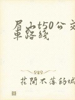 眉山t50公交车路线
