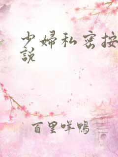 少妇私密按摩小说