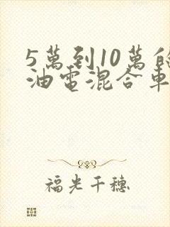 5万到10万的油电混合车自动挡