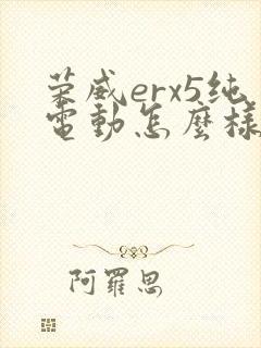 荣威erx5纯电动怎么样